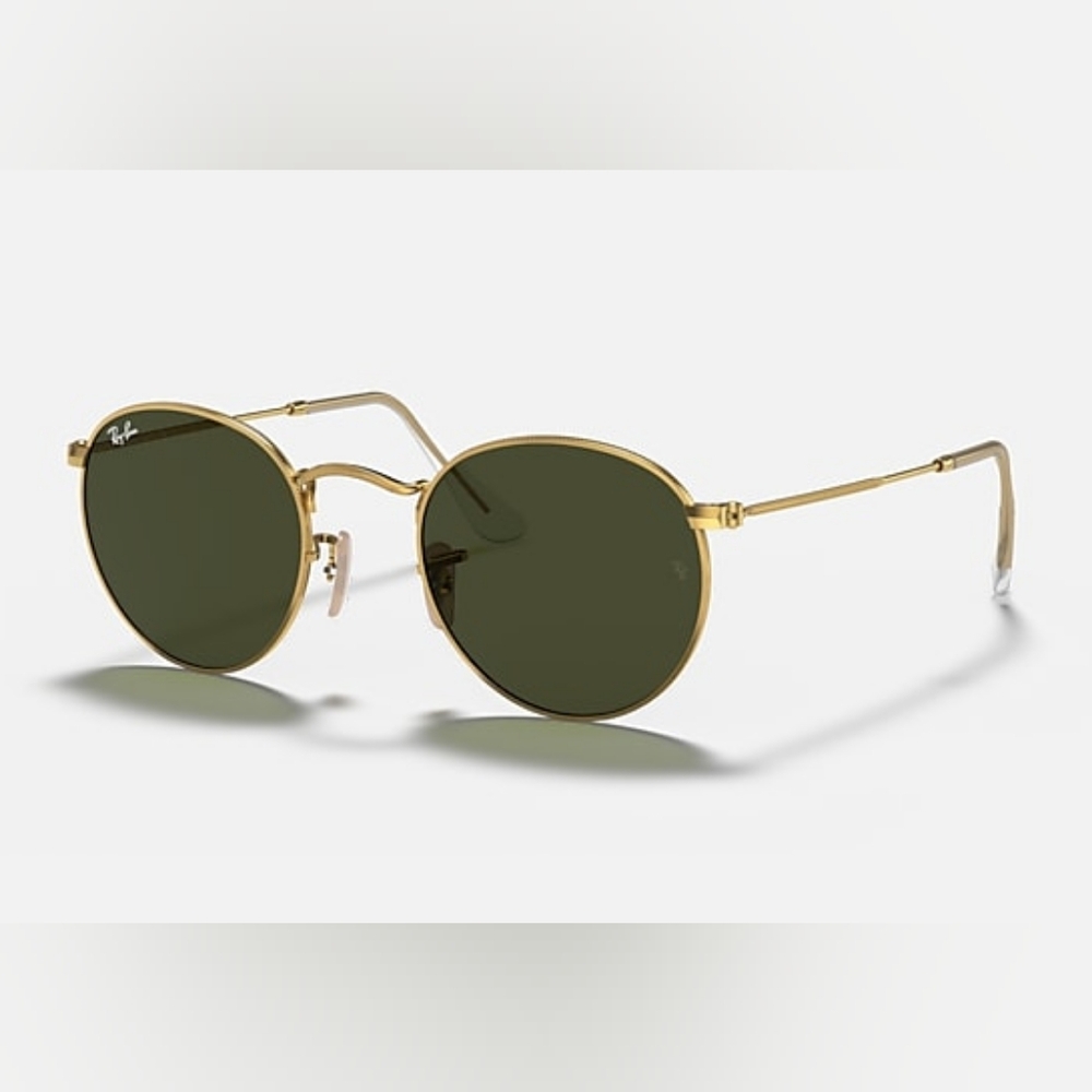 Ray Ban 3447 Gold Round Sunglasses